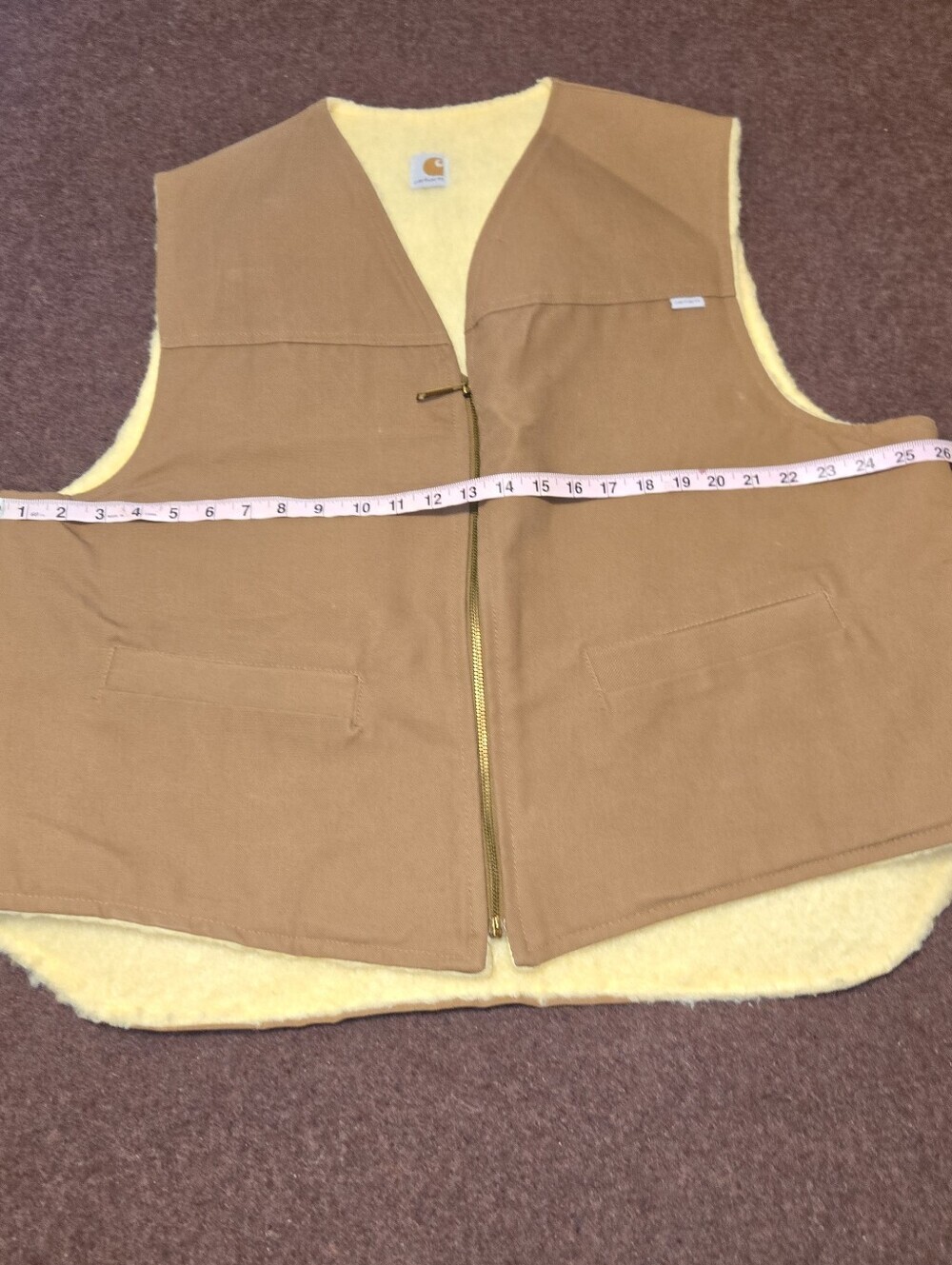 Vintage Carhartt 6SV Sherpa Lined Vest In XXL Like New Condition - Picture 4 of 8